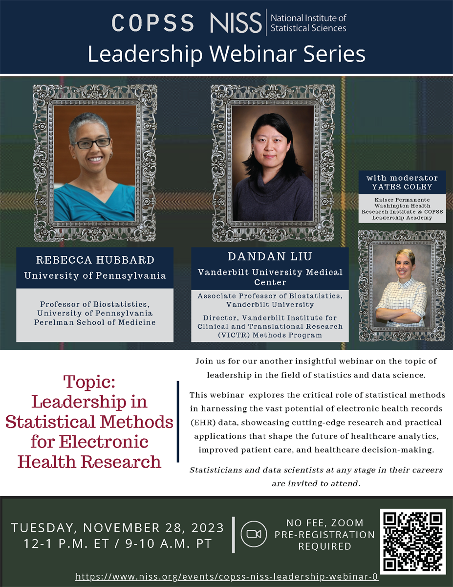 COPSS-NISS Leadership Webinar Series November 2023